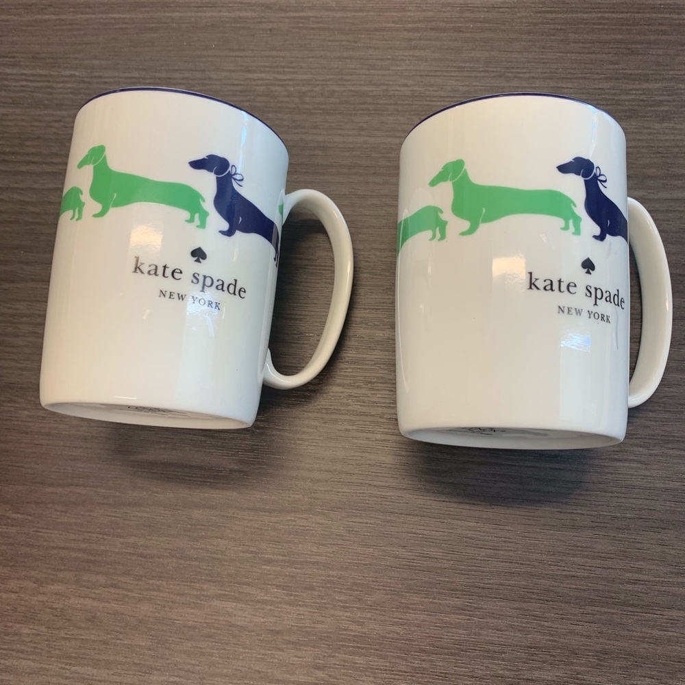 Kate Spade Daschund Coffee Mug Set
